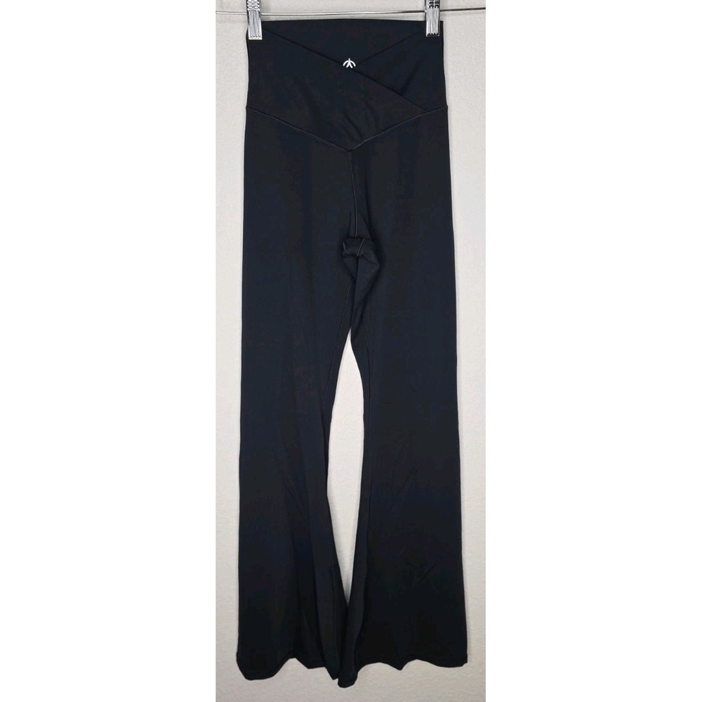 New Sunzel Women XSx30 Flare Legging‎ Yoga Pants Black Crossover Lounge